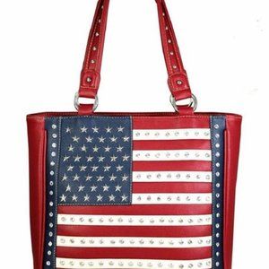 Montana West Patriotic Concealed Carry Tote Bag